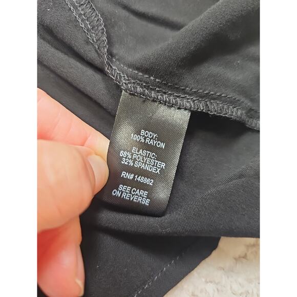 Torrid Shirt Womens 5 Black Vneck Stretch Tunic - Picture 5 of 7